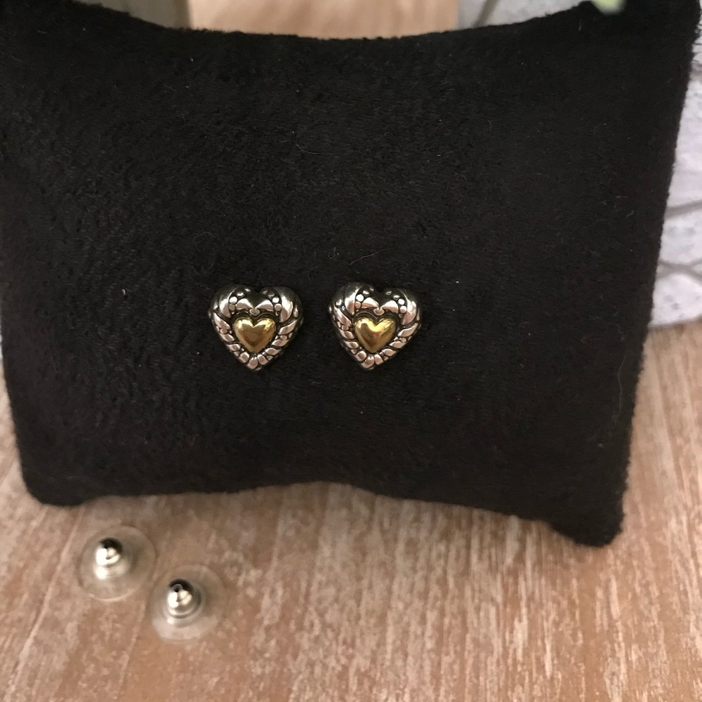 BRIGHTON Mini Post Two Tone Earrings